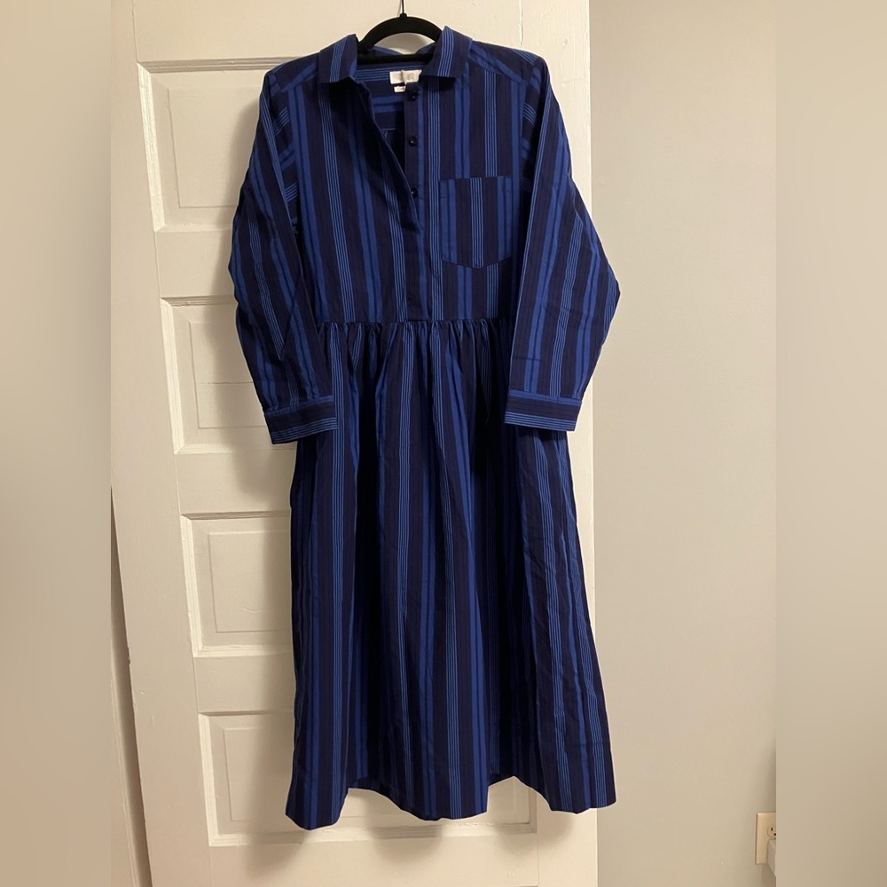 TOAST 100% cotton shirt dress